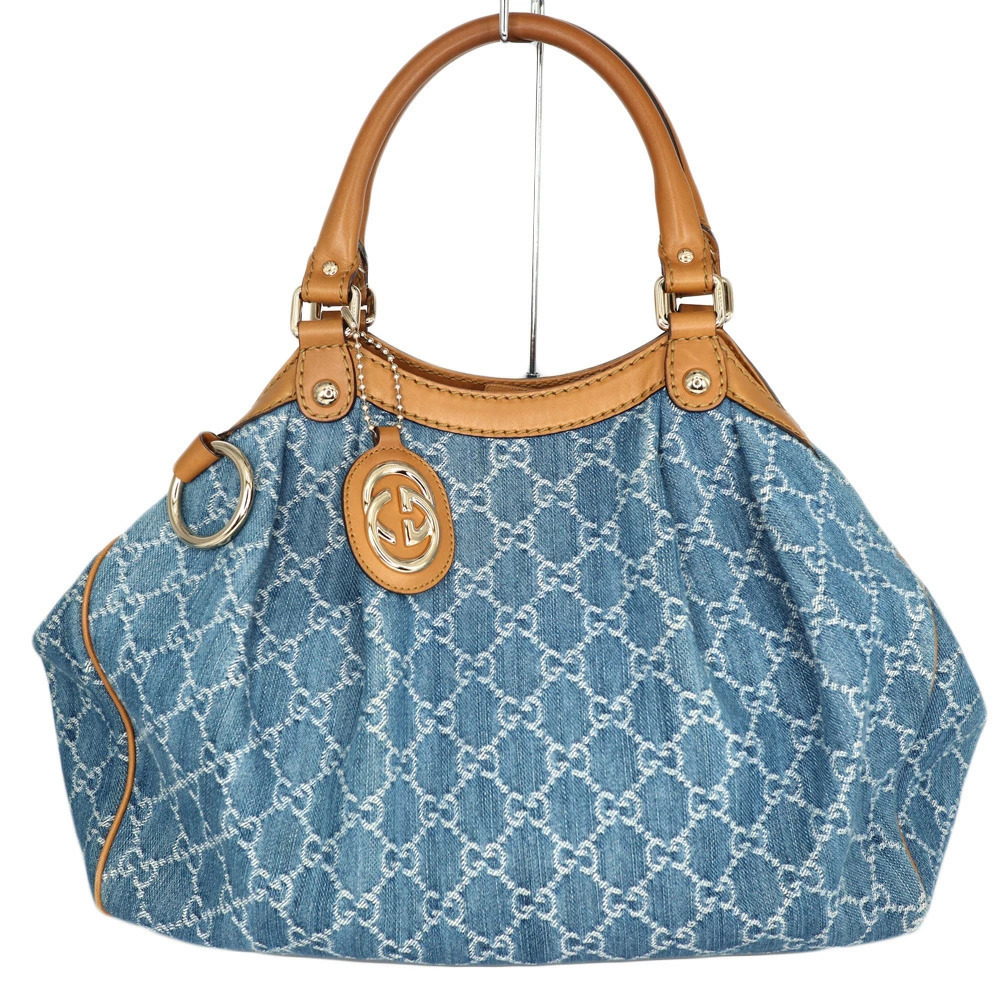Gucci GG Denim Tote Bag